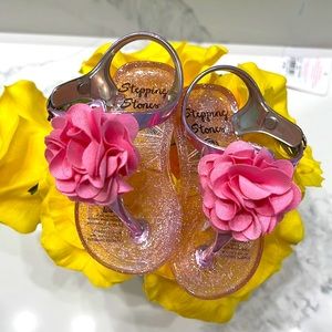 Like new pink rubber sandals toddler size 3